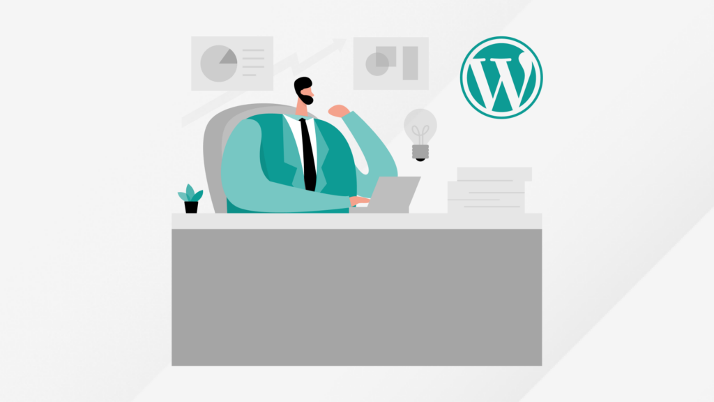 An illustration showing whether to go with WordPress to build a custom CMS platform