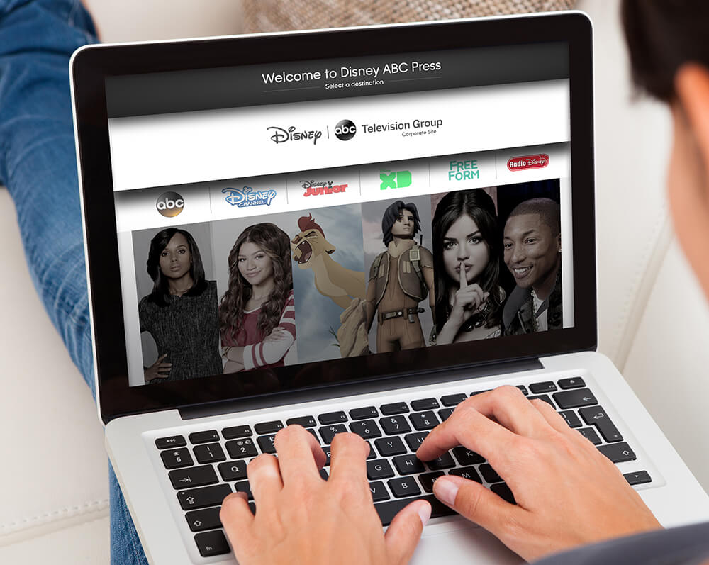 screenshot of disney/abc with different shows advertised.