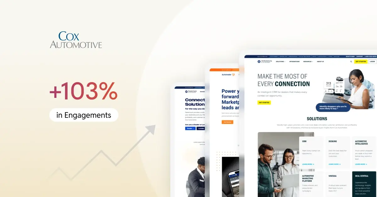 103% rise in engagements for Cox Automotive with OnePress.