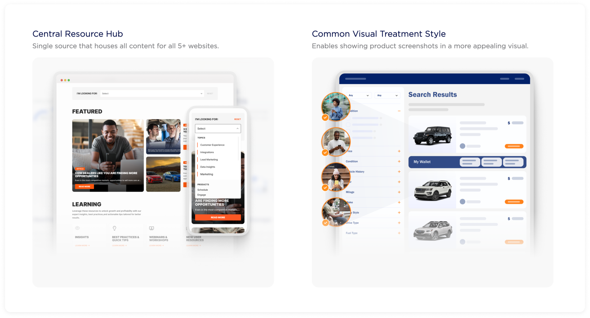 The central resource hub and Visual Style