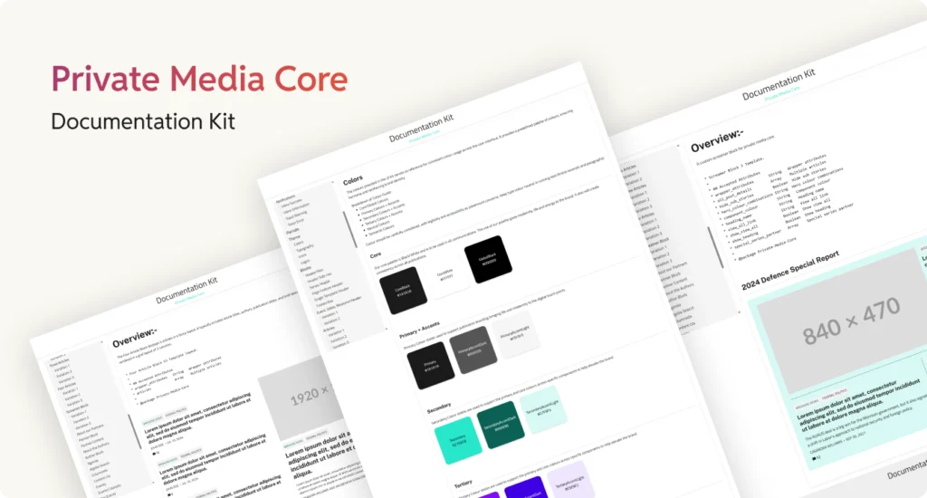 Documentation Kit for Private Media